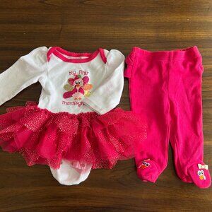 Koala Kids | 2 Piece My First Thanksgiving Outfit | 0-3M